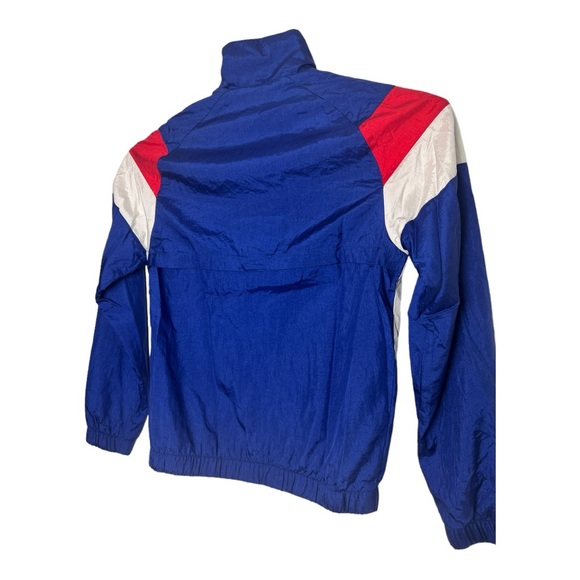 Champion Vintage Unisex Windbreaker 90"s Style Full Zip Blue/Red/White Small - Picture 3 of 6